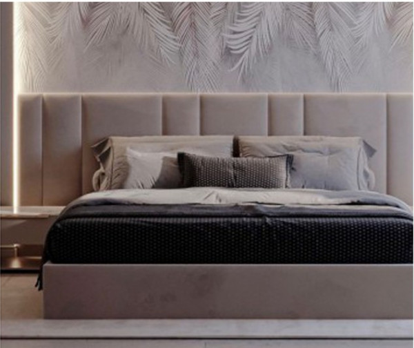 Upholstered bed 1226 - Custom dimensions